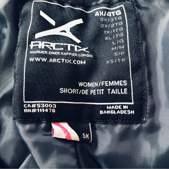 Arctix Women’s Black Insulated Snow Pants Style 18171X Size 4X - Picture 12 of 14